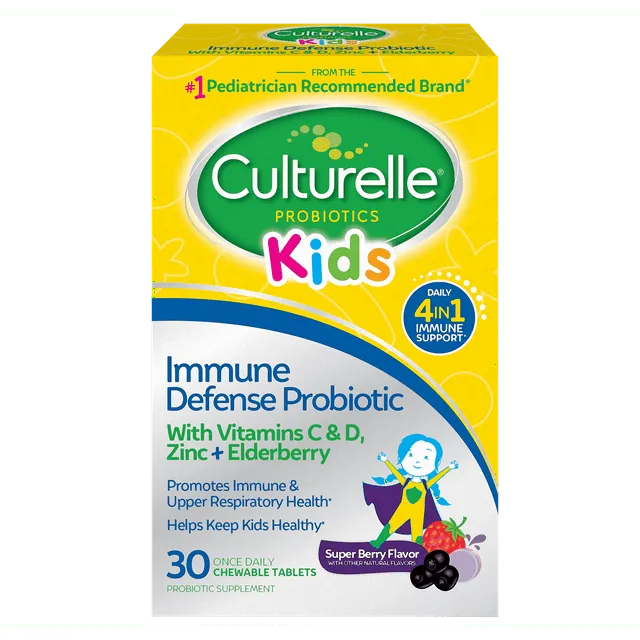 Culturelle Kids Immune Defense, Mixed Berry Flavor, Chewable Tablets - 30 tablets