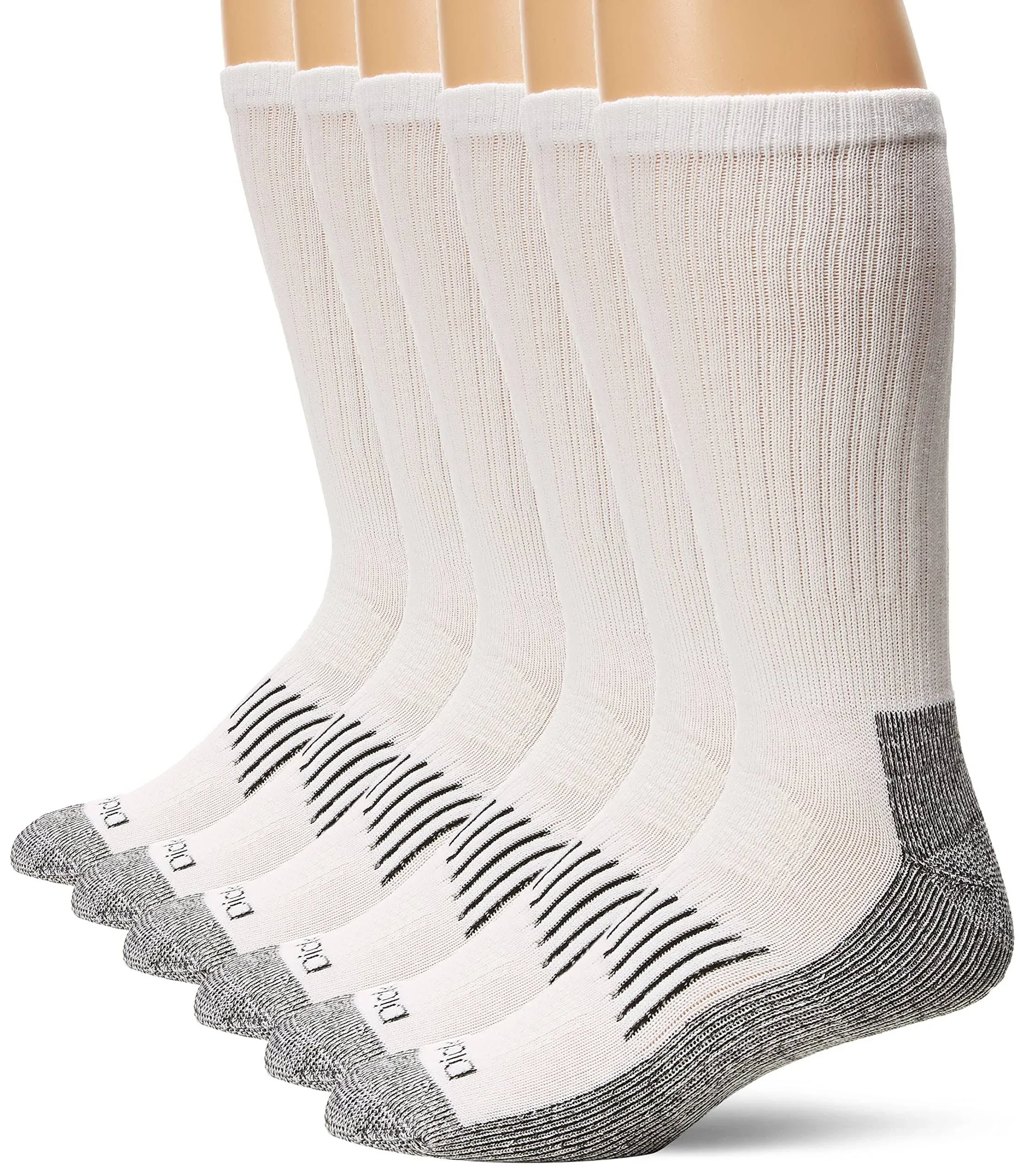 Dickies Men&#039;s Heavyweight Cushion Compression Work Crew Socks (3 &amp; 6 Pairs)