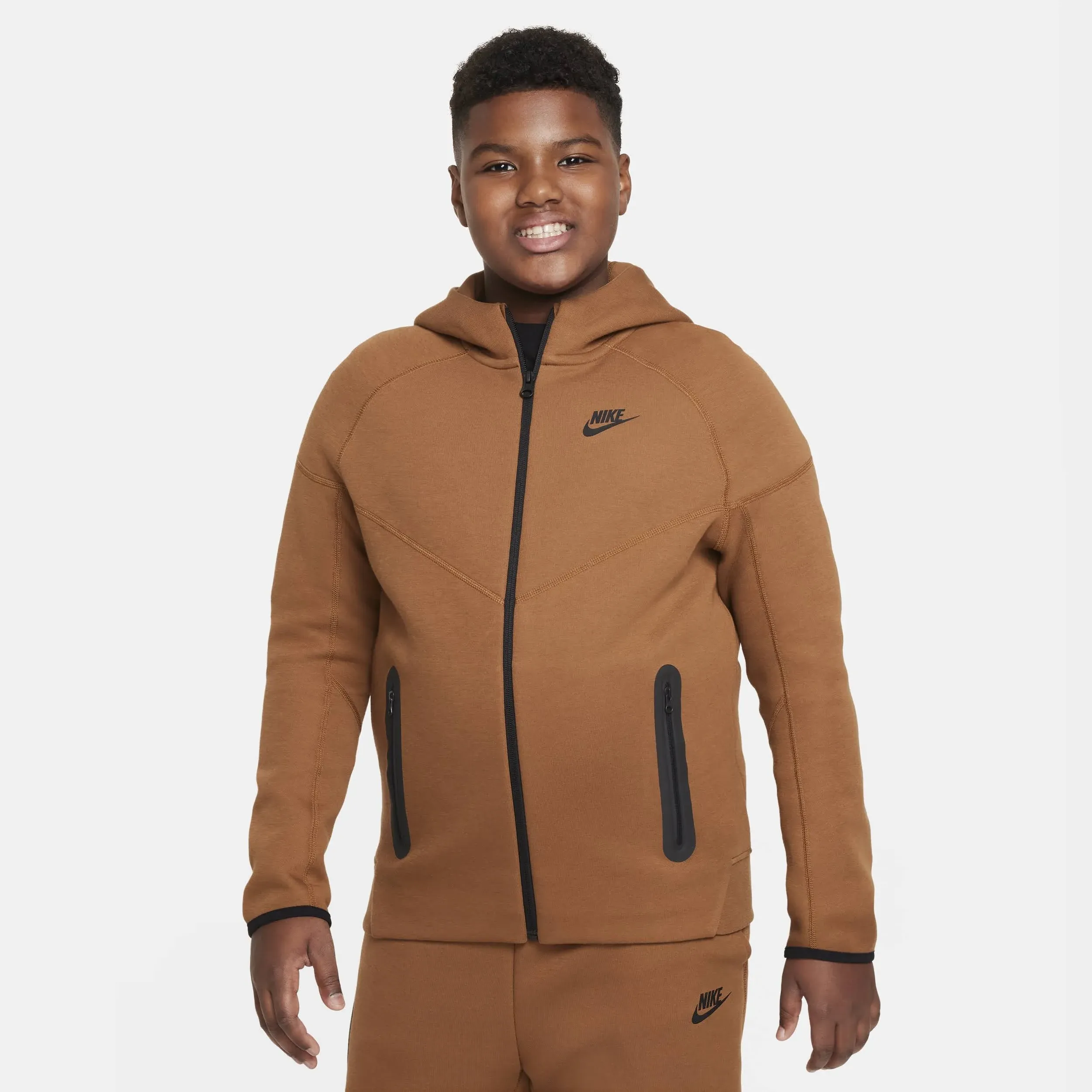 Nike Boys' Sportswear Full-Zip Tech Fleece Hoodie