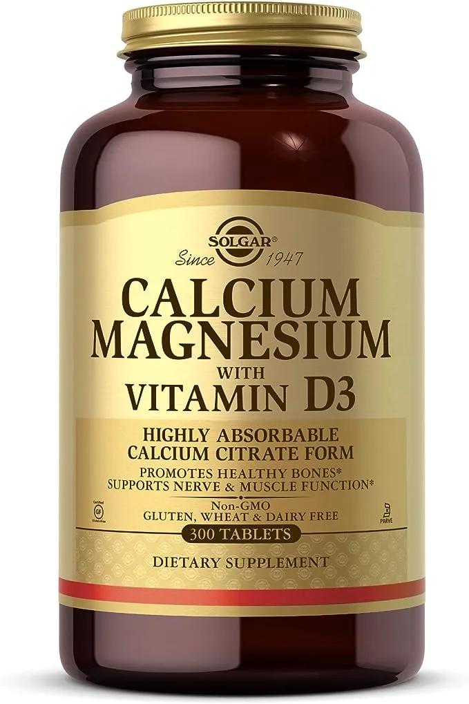 Solgar, Calcium Magnesium with Vitamin D3, 300 Tablets