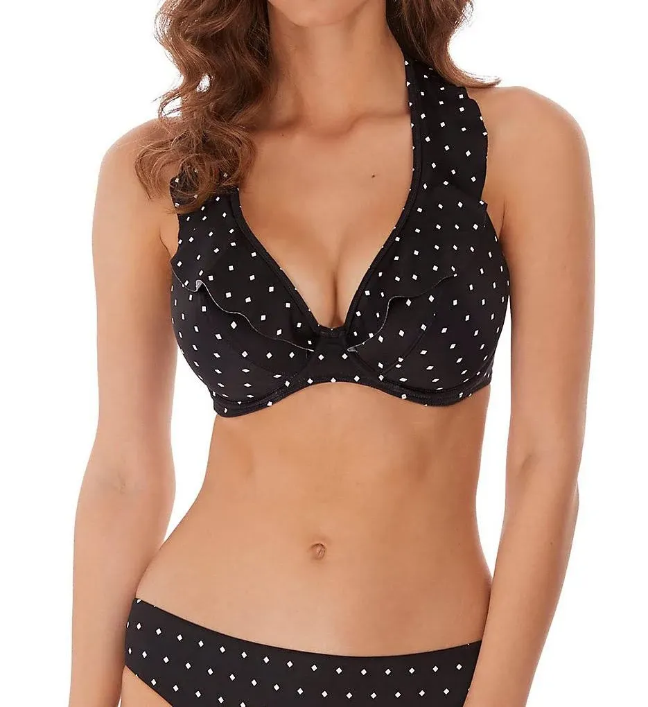 Jewel Cove Underwire Bikini Top In Black