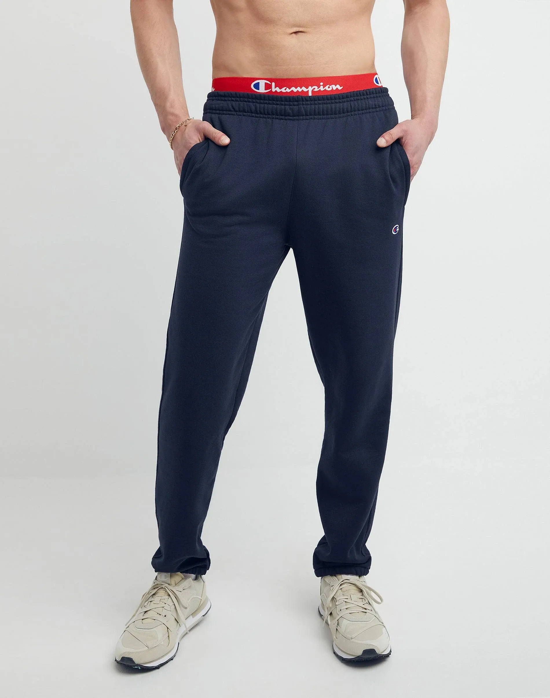 Champion&#174; Men s Powerblend Fleece Relaxed Bottom Pant