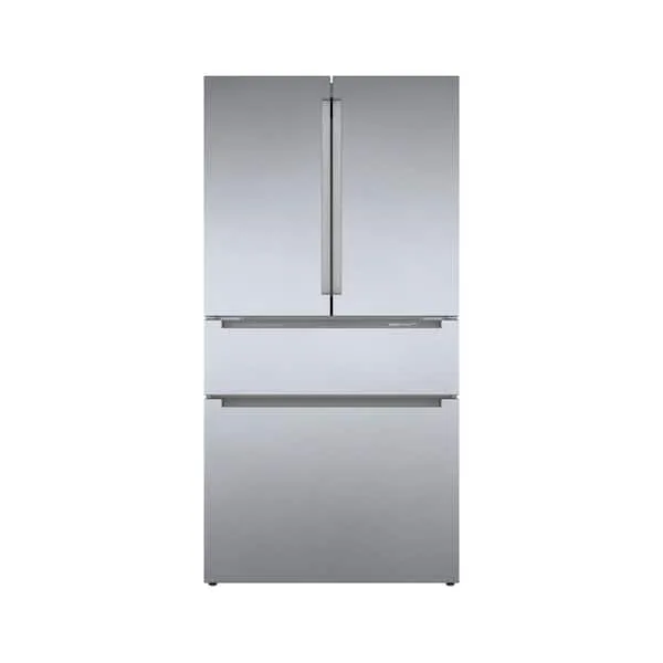 800 Series 36 in 21 cu ft Smart Counter Depth French Door Recessed Handle Refrigerator in Stainless Steel w/ Ice & Water