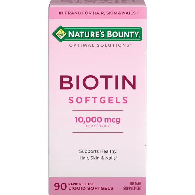 Nature's Bounty Biotin 10,000 mcg, 120 Softgels