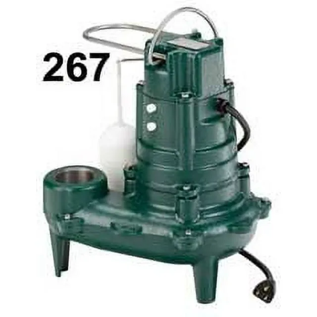 Zoeller 267-0001 M267 Waste-Mate Sewage Pump, 1/2 Horsepower, 115V