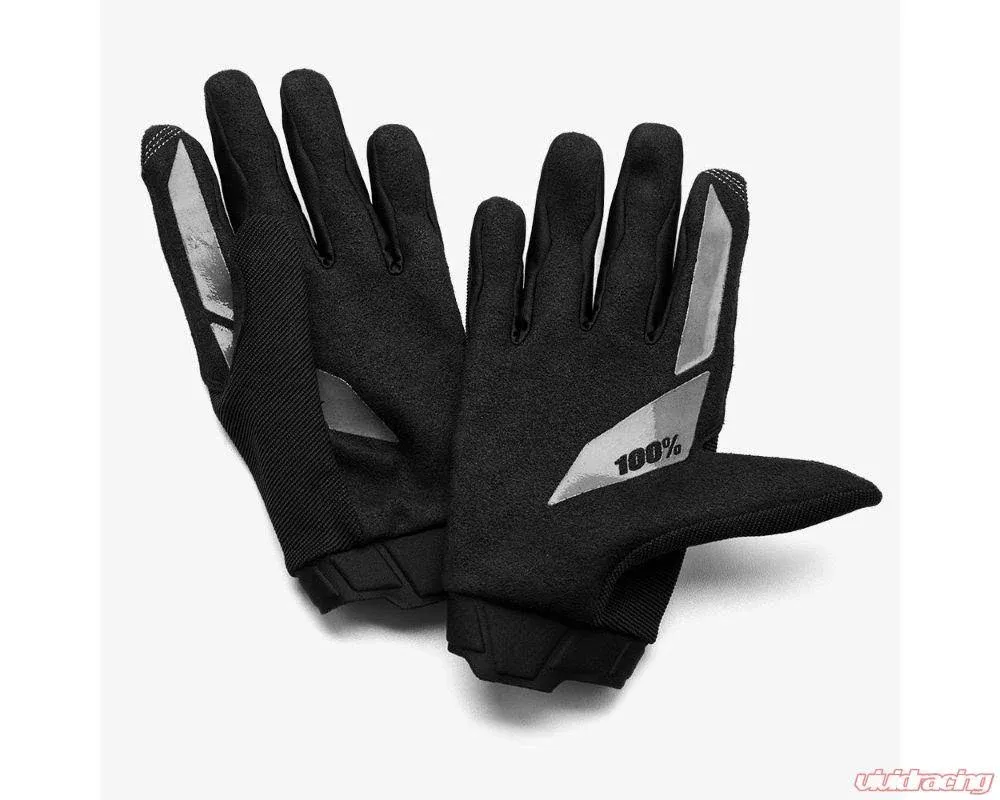 100% Ridecamp Gloves (Large, Black)