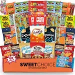 Snack Box Care Package Variety Pack Snack Pack(60 Count)candy Gift Basket for Kids Adults Teens Family College Student - Crave Food Birthday