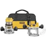 DeWalt DW616PK 1-3/4 HP Fixed Base & Plunge Router Combo Kit