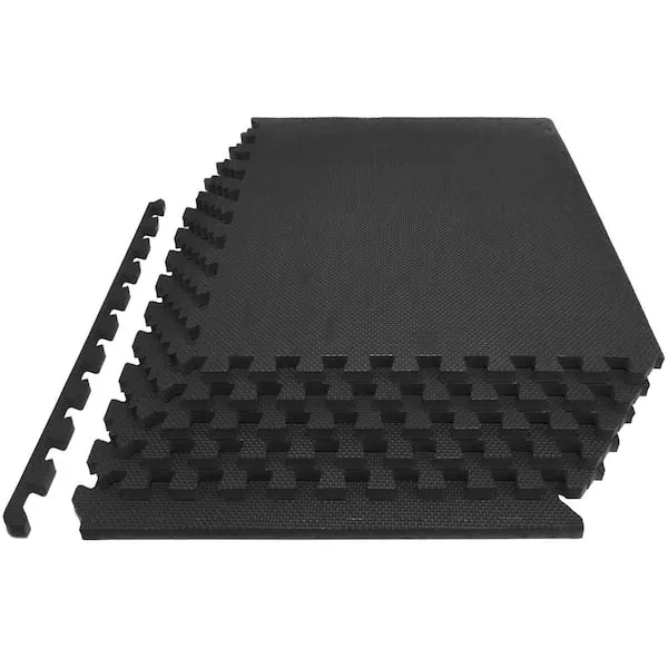 ProsourceFit Extra Thick Puzzle Exercise Mat 1 inch, EVA Foam Interlocking Tiles