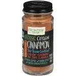 Frontier Natural Products, Ground Organic Ceylon Cinnamon, 1.76 oz (50 g)