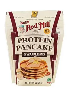 (4 Pack)Bob's Red Mill Protein Pancake & Waffle Mix, 14 oz