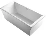 Stargaze&reg; 72&quot; x 36&quot; freestanding bath with fluted shroud