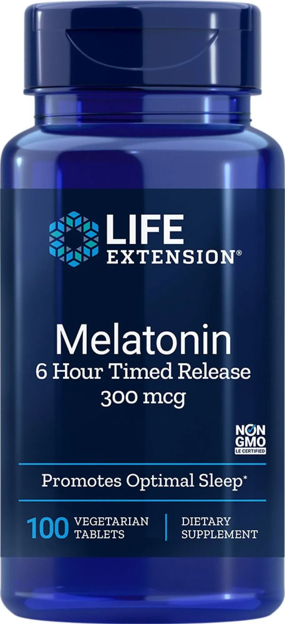 Life Extension - Melatonin 6 Hour Timed Release 300 mcg, 100 Vegetarian Tablets