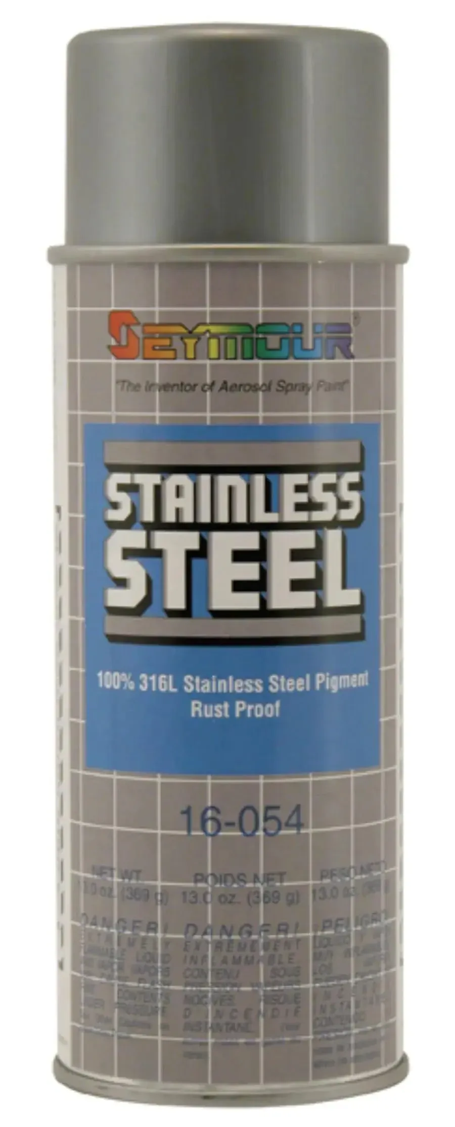 Stainless Steel Rust Protective Spray Paint - STAINLESS STEEL SPRAY 16 Oz. Can, 13 Oz. Net Wt