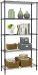 14Dx36Wx72H 5-Shelf Adjustable Storage Shelves Wire Shelving Unit Garage NSF ...