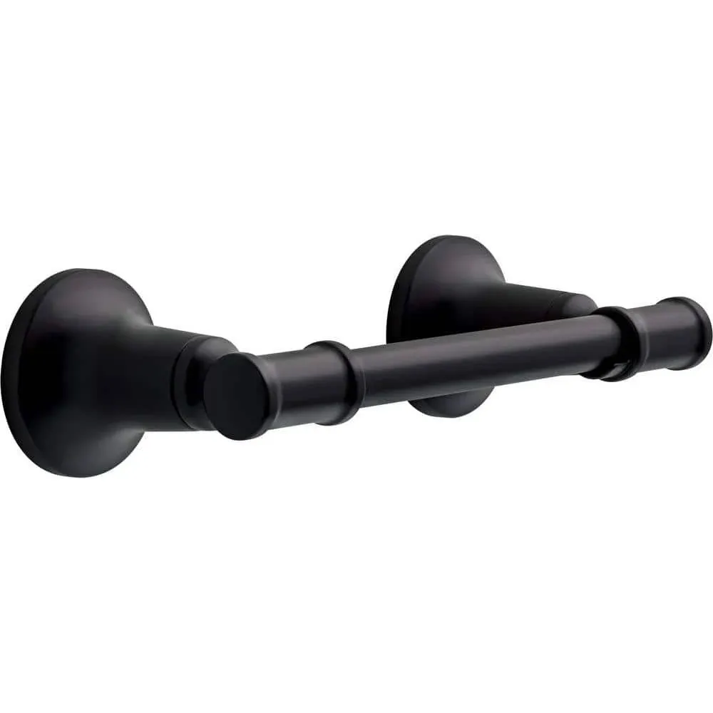 DELTA CML50-MB-R Chamberlain Wall-Mount Pivoting Toilet Paper Holder Matte Black