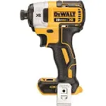 DeWalt 20V MAX XR Brushless 1/4" 3-Speed Impact Driver, Bare Tool