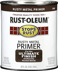 Rusty Metal Primer, Rust-Oleum Stops Rust Primers-7769502, Quart