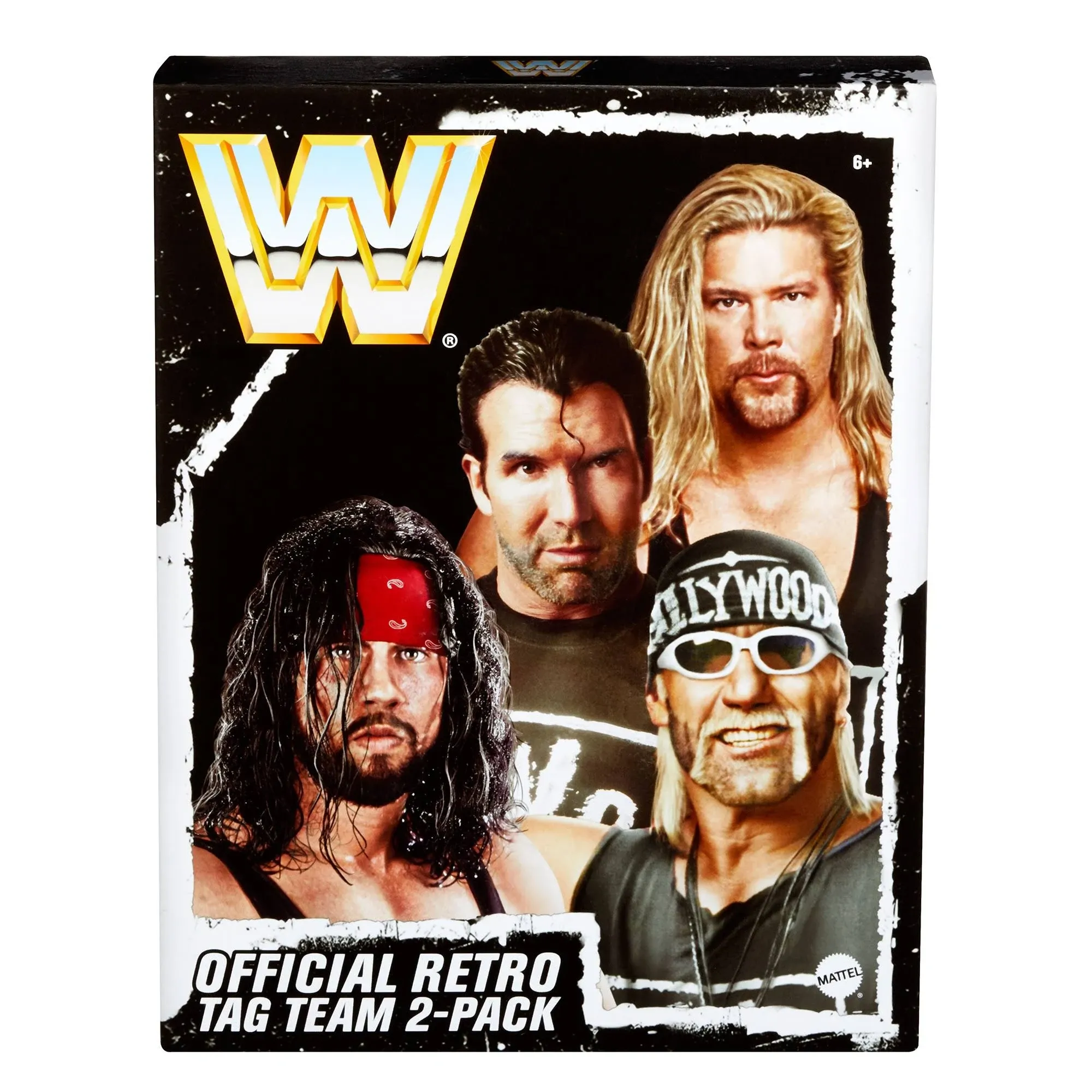 nWo Retro 4-Pack Hollywood Hulk Hogan, Syxx, Scott Hall & Kevin Nash Action Figure