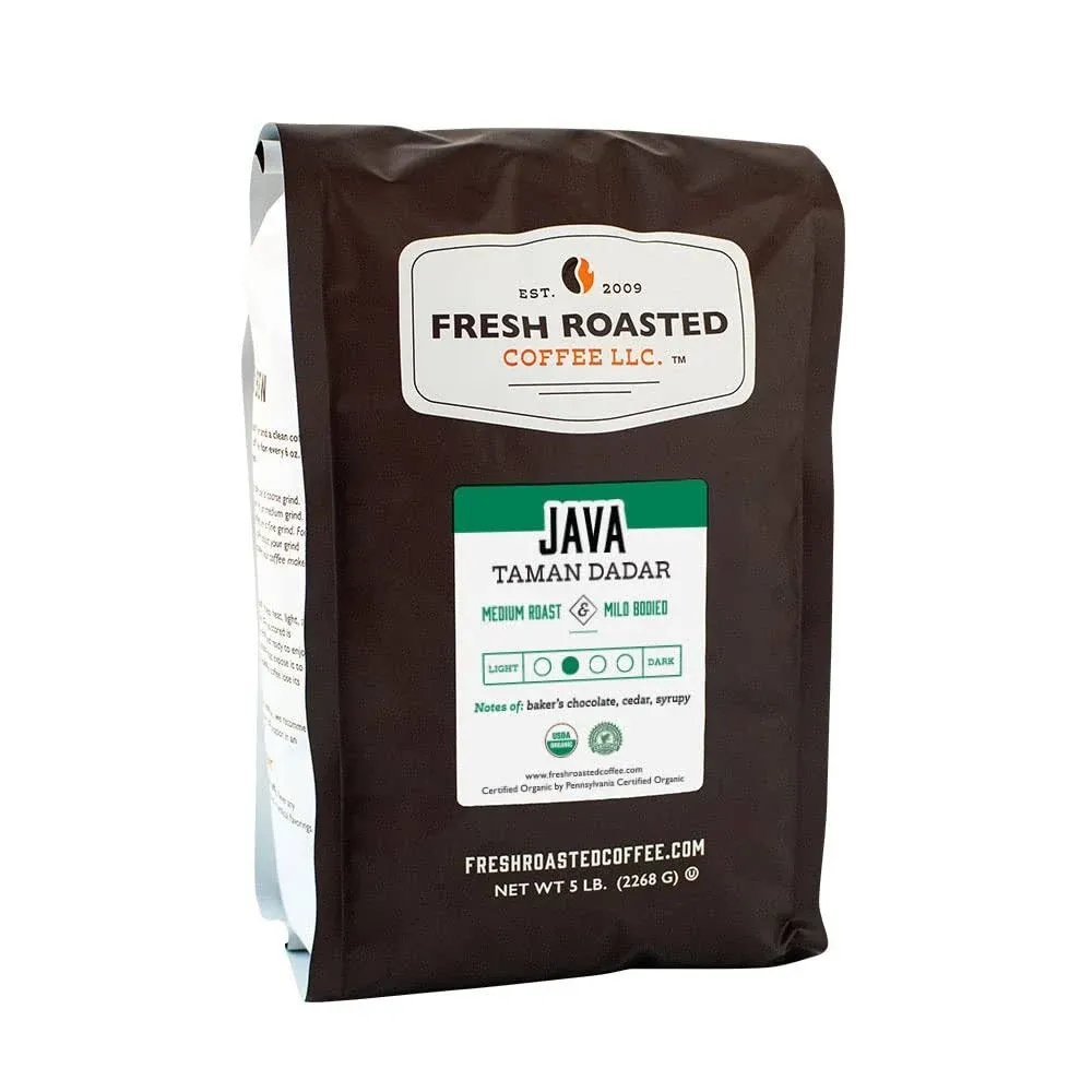 Java Taman Dadar | Organic Whole Bean Coffee | Fresh Roasted Coffee