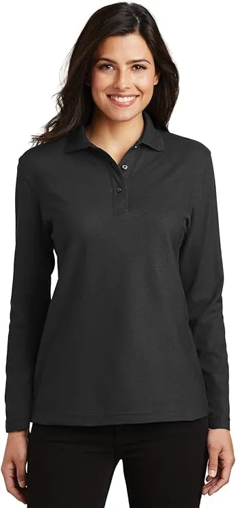 Port Authority Women's Long Sleeve Silk Touch Polo