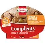 HORMEL COMPLEATS Turkey &amp; Dressing Microwave Tray, 10 oz. (6 Pack)