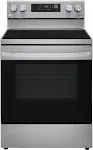 LG LREL6323S 6.3 Cu. ft. Stainless Electric Convection Smart Range with Air- Fry