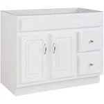 Design House Concord Ready to Assemble Vanity Without Top in White, 36-Inch