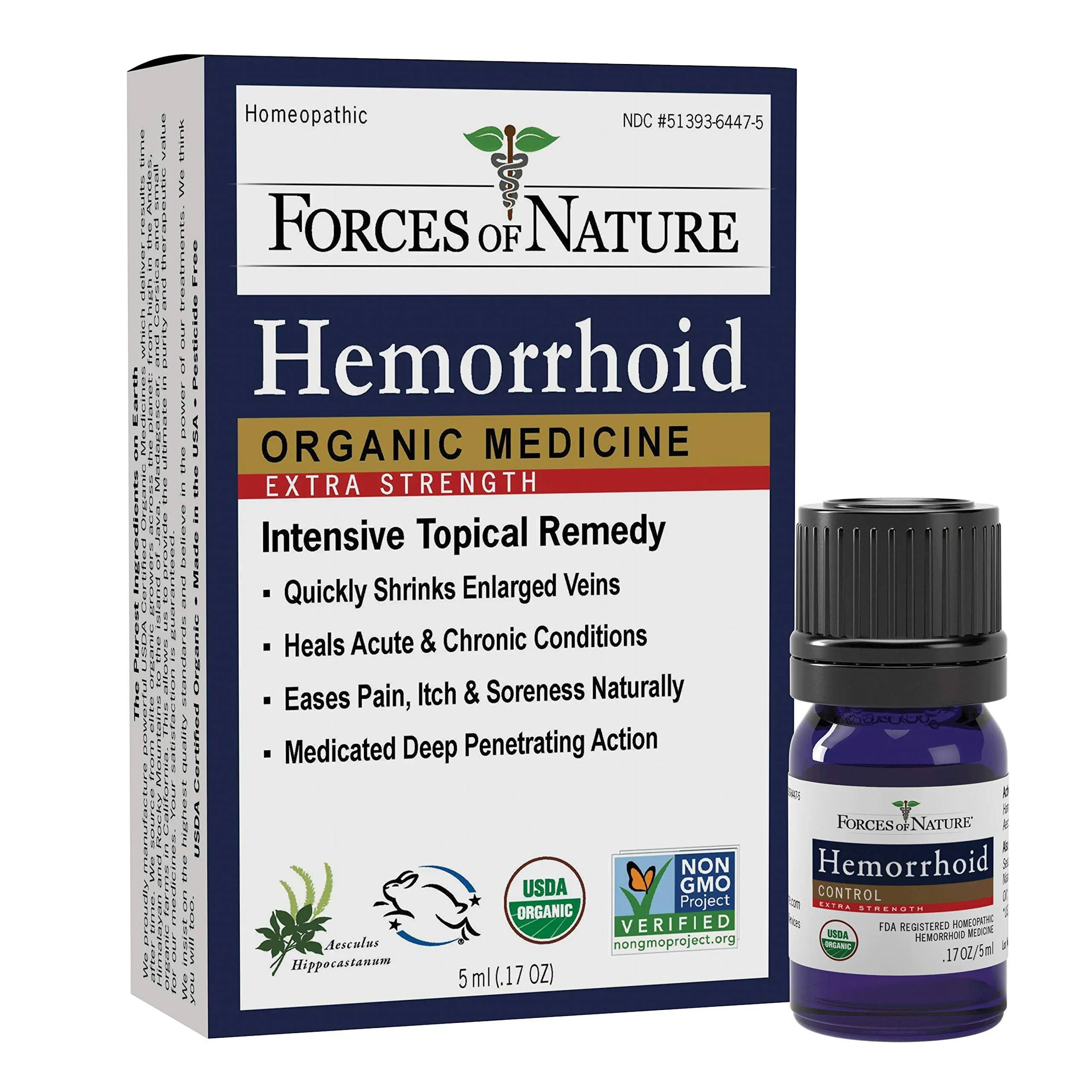 Forces of Nature Hemorrhoid Control Extra Strength 5 ml