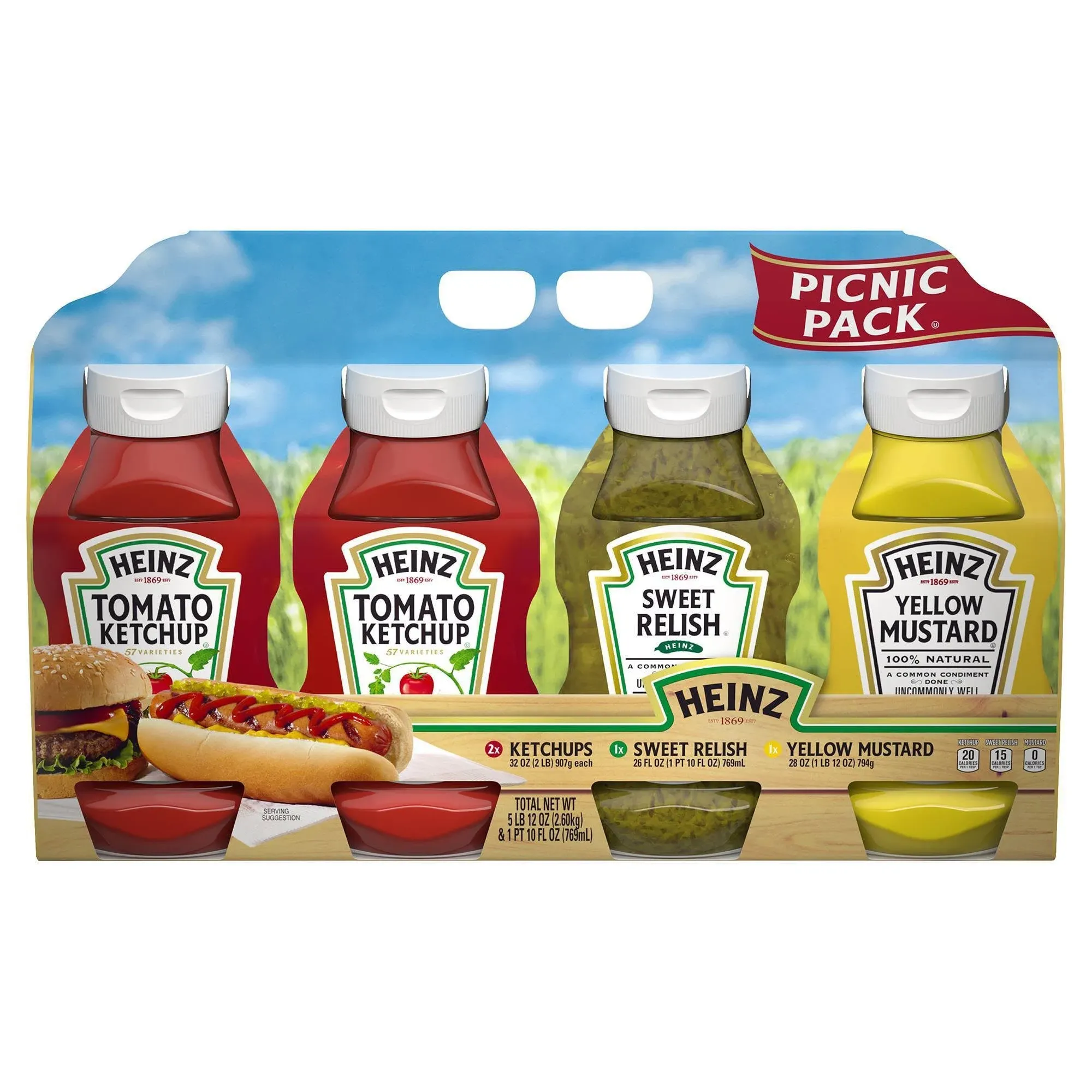 Heinz Relish Picnic Pack 4 Pack