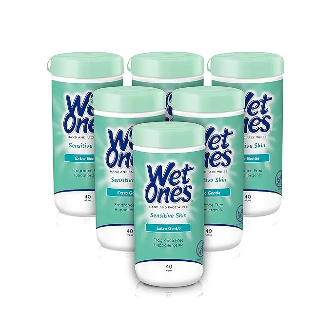 Wet Ones Sensitive Skin Hand Tissue - 40 wipes