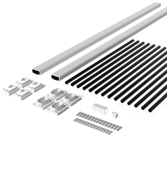 Deckorators Grab and Go 6-ft x 36-in White Composite Deck Rail Kit