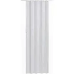 Homestyles Regent Vinyl Accordion Door, 36 inch x 80 inch, White Mist