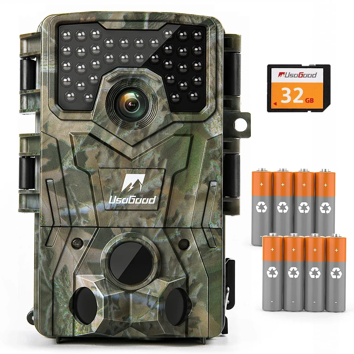 usogood Trail Camera 36MP 2K 30fps Game Camera with Night Vision Motion Activ...