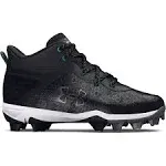 Under Armour Harper 8 Mid RM Jr. Baseball Cleats - Black