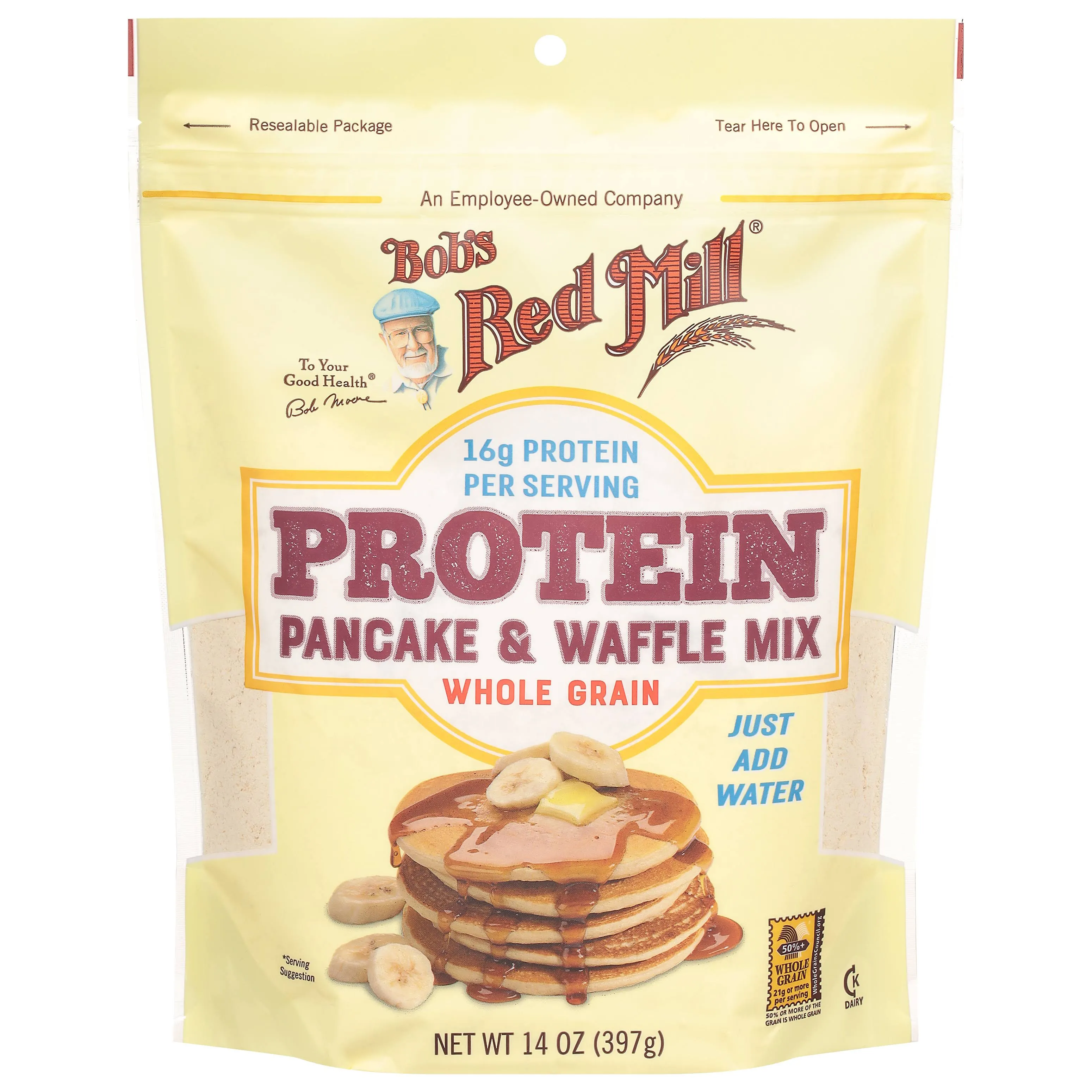 BOBS RED MILL PANCAKE WAFLE MIX PROTEIN - 14 OZ