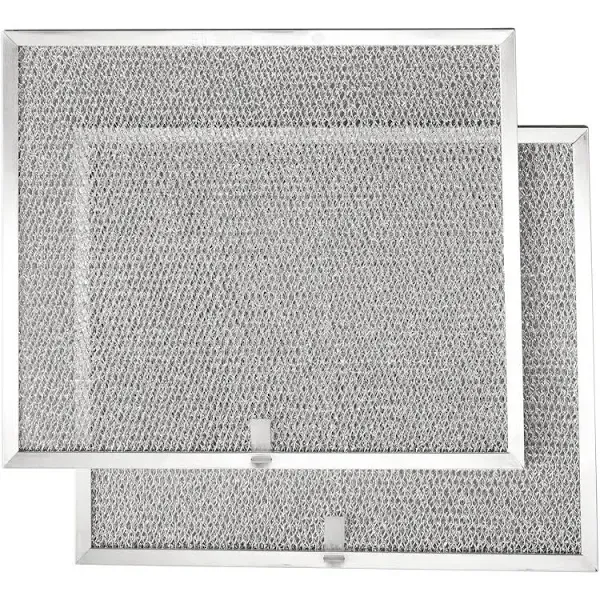 Broan-NuTone BPS1FA30 Aluminum QS1 Series Range Hoods, Kitchen Exhaust Grease Filter, 2 Count (Pack of 1), Grey, 2 Set