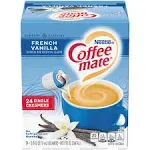 Nestle Coffee Mate Coffee Creamer Liquid Singles French Vanilla24 CountPack4