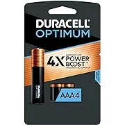 Duracell - Optimum AAA Alkaline Batteries, 4-Pack