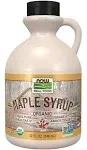 Now Maple Syrup, Organic Grade A Amber Color - 32 fl oz