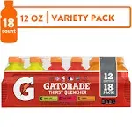 Gatorade Thirst Quencher, 18 Pack - 18 pack, 12 fl oz bottles