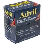 Advil Ibuprofen Pain Reliever & Fever Reducer, 200 mg, Tablets - 50 pack, 2 tablets each