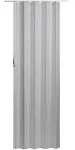 Homestyles Regent Vinyl Accordion Door, 36 inch x 80 inch, White Mist