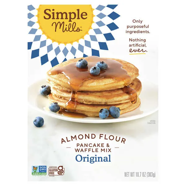 Simple Mills Almond Flour Mix Pancake & Waffle - 10.7 oz box