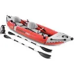 Intex Excursion Pro Inflatable 2 Person Vinyl Kayak with Oars & Pump