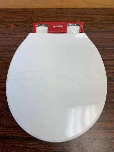 Clorox Antimicrobial Round Wood Toilet Seat