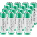 AA Lithium Battery 16 Pack, Enegitech 3000mAh 1.5V Double A Long-lasing Li-Iron Non-Rechargeable