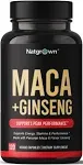 Natgrown Organic Maca Root Powder Capsules 1500 mg with Black + Red + Yellow Peruvian Maca Root Extract Supplement for Men and Women - Vegan Pills