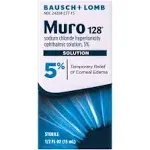 Bausch & Lomb Muro 128 Ophthalmic Solution, 5% - 0.5 fl oz