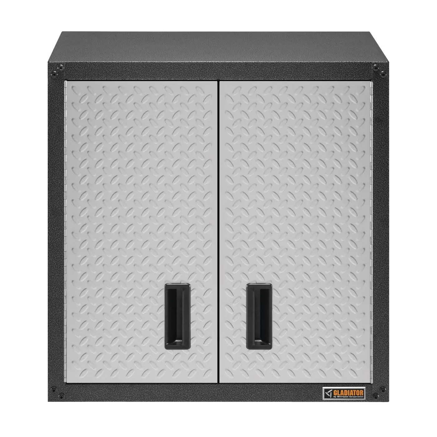 Garage Wall Storage Cabinet 28 in. H x 28 in. W x 12 in. D Steel Silver Tread